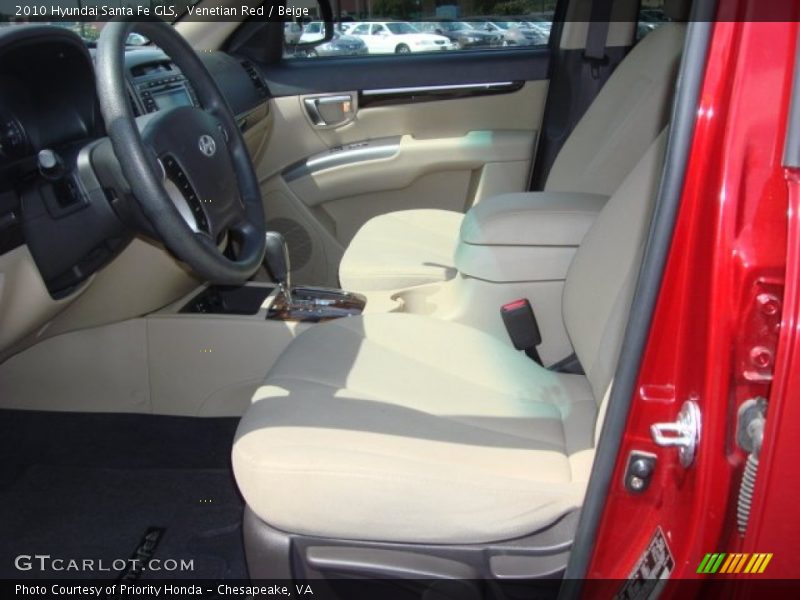 Venetian Red / Beige 2010 Hyundai Santa Fe GLS