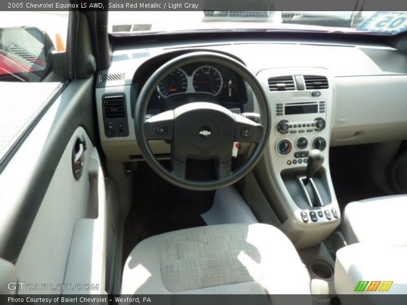 Salsa Red Metallic / Light Gray 2005 Chevrolet Equinox LS AWD