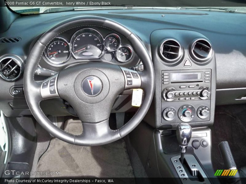 Ivory White / Ebony Black 2008 Pontiac G6 GT Convertible