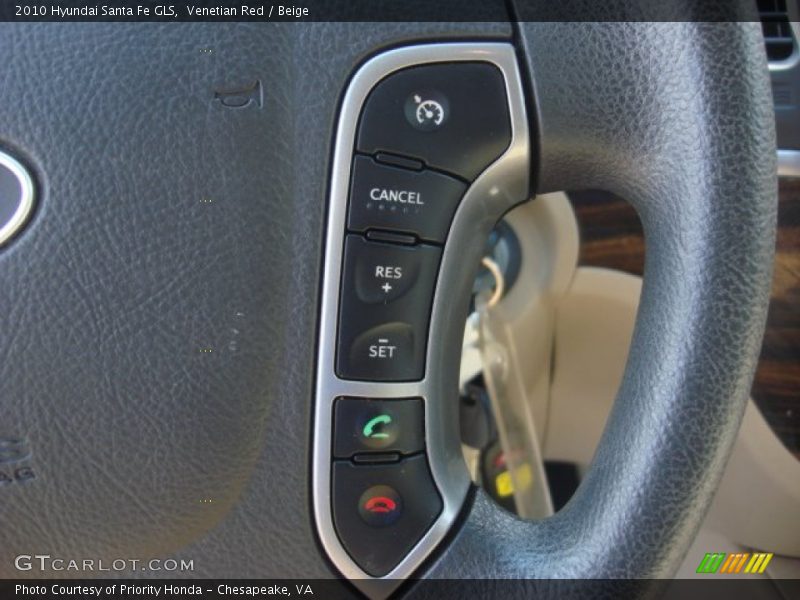 Venetian Red / Beige 2010 Hyundai Santa Fe GLS