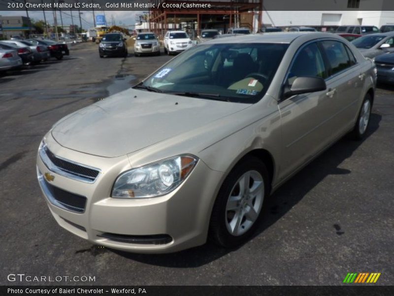 Gold Mist Metallic / Cocoa/Cashmere 2010 Chevrolet Malibu LS Sedan
