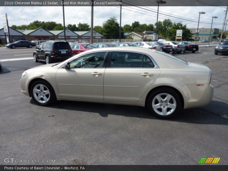 Gold Mist Metallic / Cocoa/Cashmere 2010 Chevrolet Malibu LS Sedan