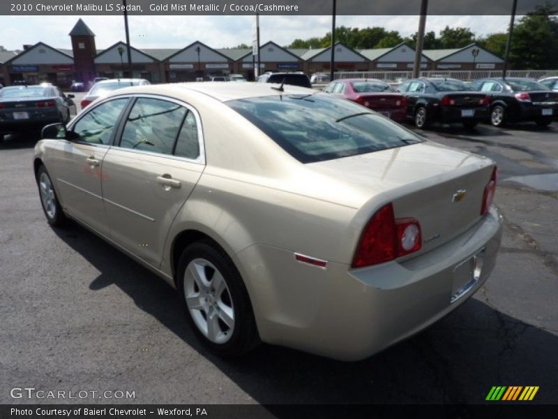 Gold Mist Metallic / Cocoa/Cashmere 2010 Chevrolet Malibu LS Sedan