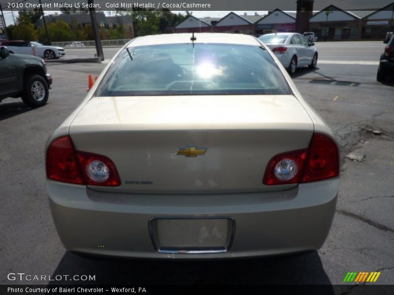 Gold Mist Metallic / Cocoa/Cashmere 2010 Chevrolet Malibu LS Sedan