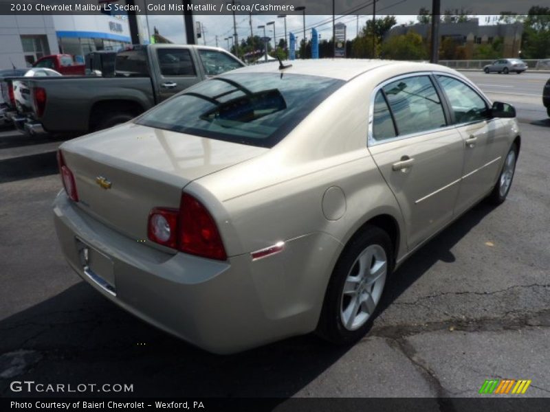 Gold Mist Metallic / Cocoa/Cashmere 2010 Chevrolet Malibu LS Sedan