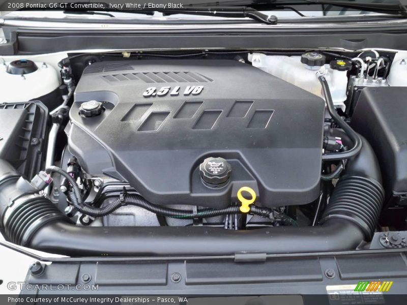 Ivory White / Ebony Black 2008 Pontiac G6 GT Convertible