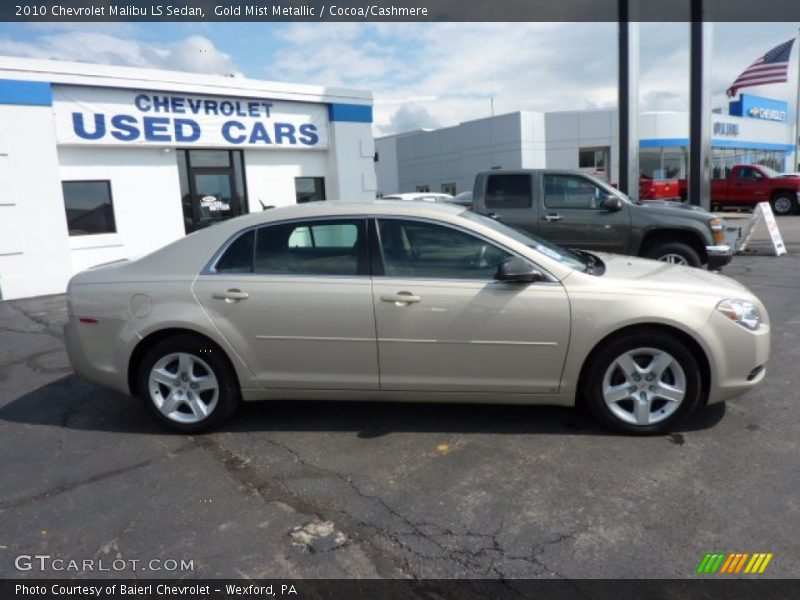 Gold Mist Metallic / Cocoa/Cashmere 2010 Chevrolet Malibu LS Sedan
