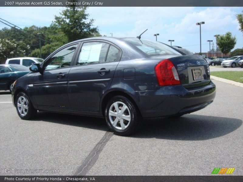 Charcoal Gray / Gray 2007 Hyundai Accent GLS Sedan