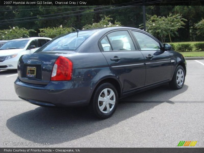 Charcoal Gray / Gray 2007 Hyundai Accent GLS Sedan