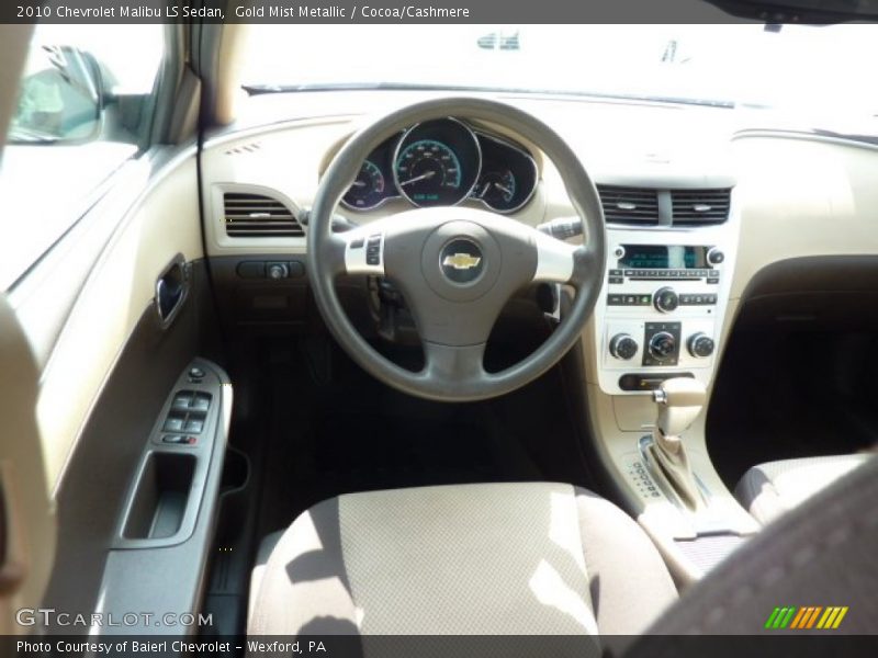 Gold Mist Metallic / Cocoa/Cashmere 2010 Chevrolet Malibu LS Sedan
