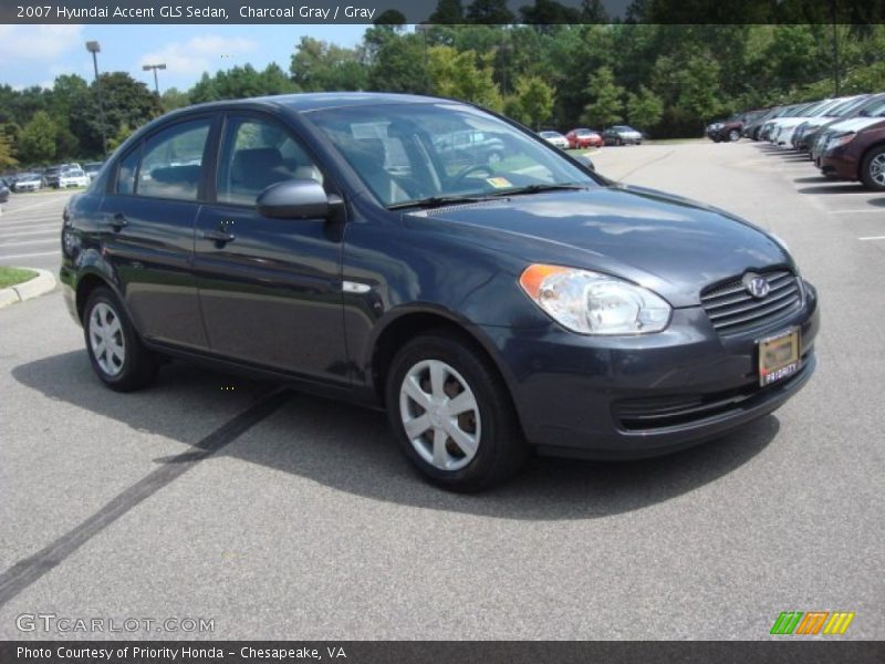 Charcoal Gray / Gray 2007 Hyundai Accent GLS Sedan