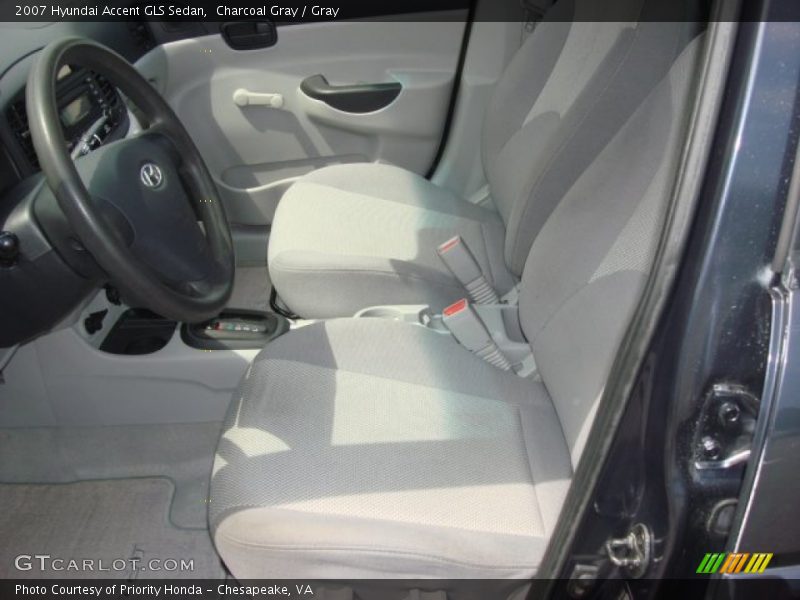 Charcoal Gray / Gray 2007 Hyundai Accent GLS Sedan