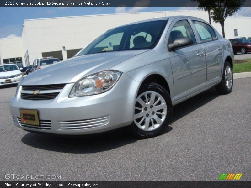 Silver Ice Metallic / Gray 2010 Chevrolet Cobalt LS Sedan