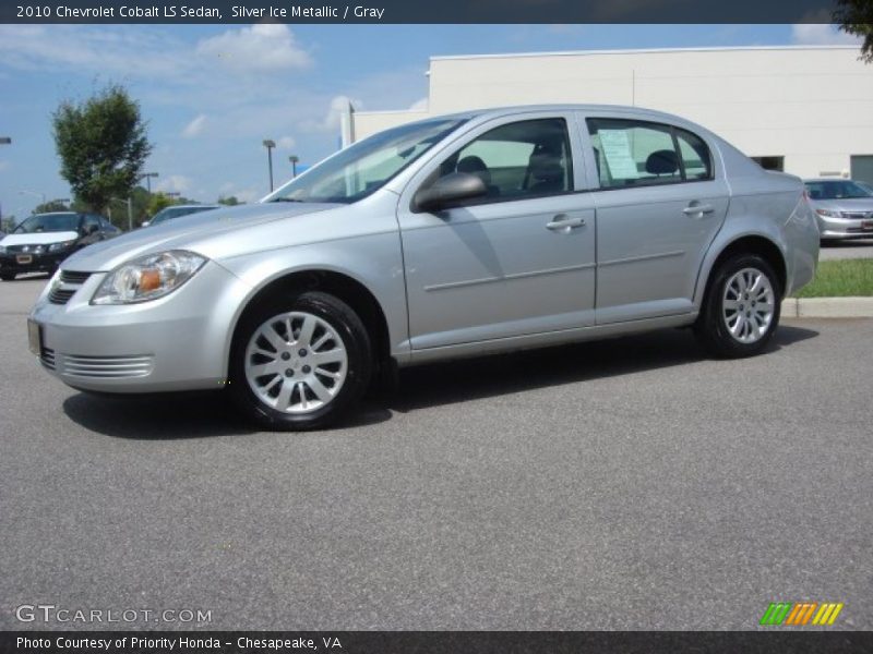 Silver Ice Metallic / Gray 2010 Chevrolet Cobalt LS Sedan