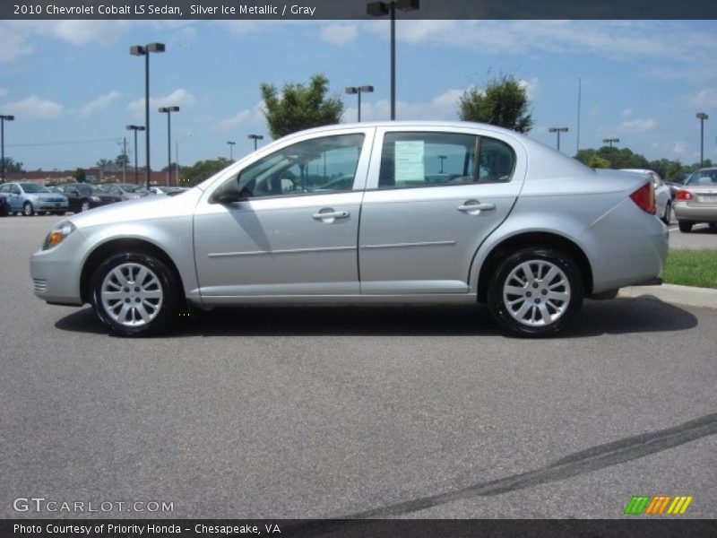 Silver Ice Metallic / Gray 2010 Chevrolet Cobalt LS Sedan