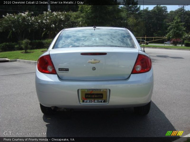 Silver Ice Metallic / Gray 2010 Chevrolet Cobalt LS Sedan