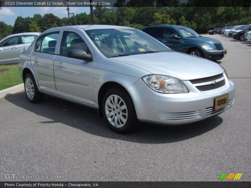 Silver Ice Metallic / Gray 2010 Chevrolet Cobalt LS Sedan