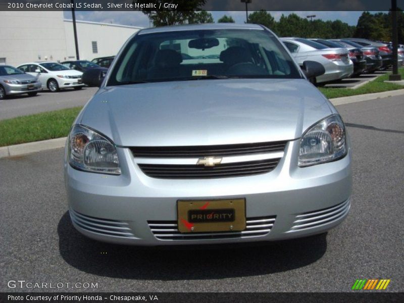 Silver Ice Metallic / Gray 2010 Chevrolet Cobalt LS Sedan