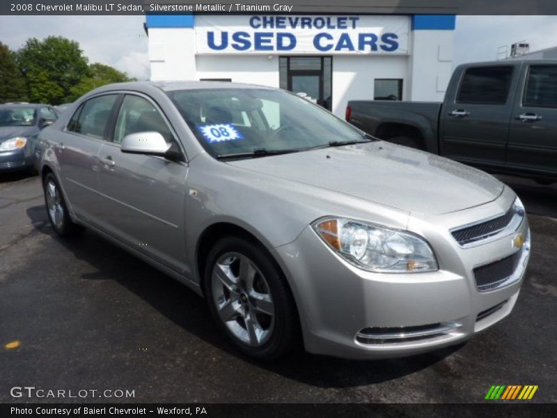 Silverstone Metallic / Titanium Gray 2008 Chevrolet Malibu LT Sedan