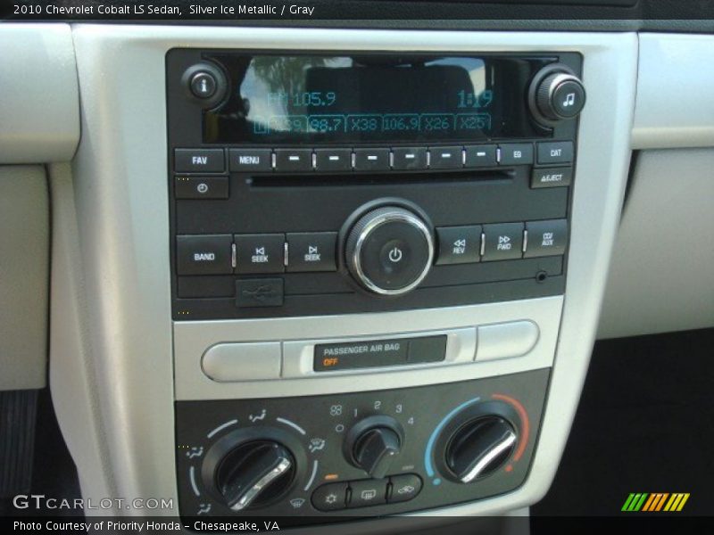 Silver Ice Metallic / Gray 2010 Chevrolet Cobalt LS Sedan