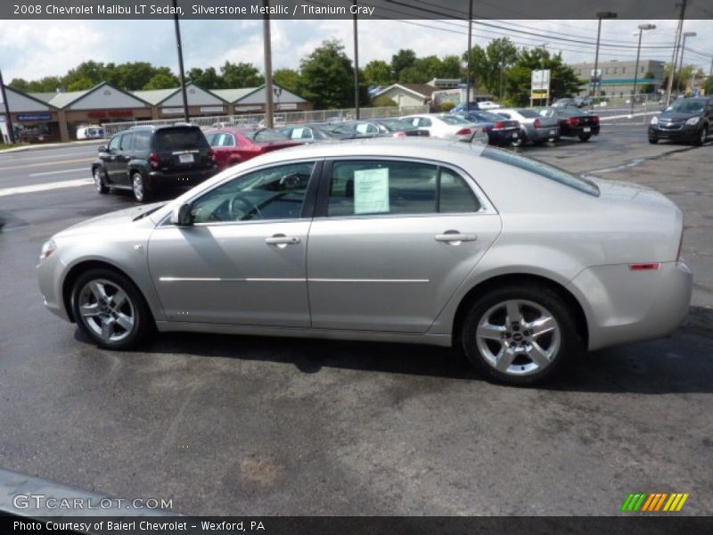 Silverstone Metallic / Titanium Gray 2008 Chevrolet Malibu LT Sedan