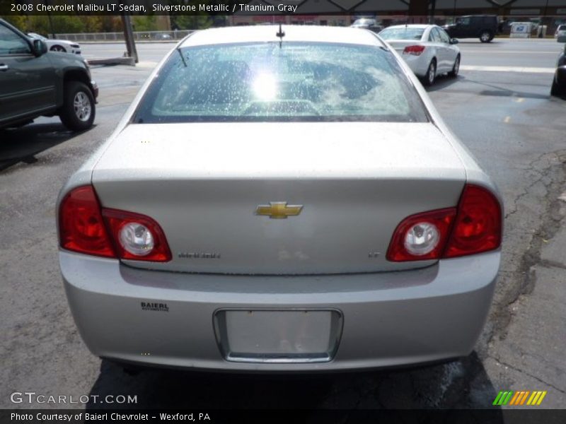 Silverstone Metallic / Titanium Gray 2008 Chevrolet Malibu LT Sedan