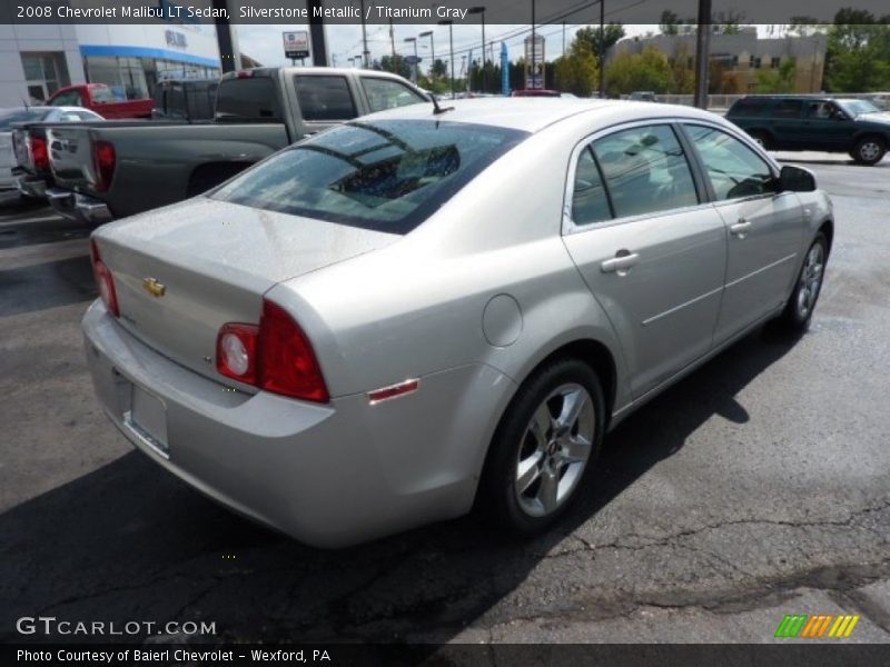 Silverstone Metallic / Titanium Gray 2008 Chevrolet Malibu LT Sedan