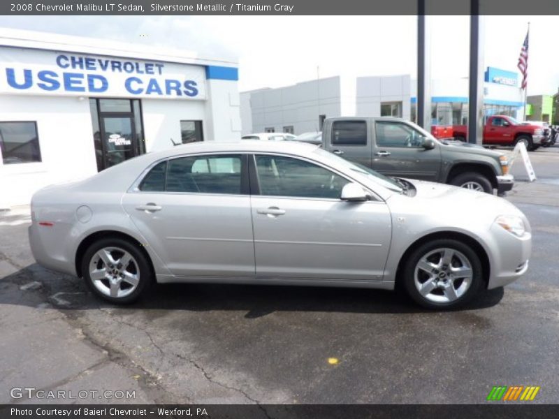 Silverstone Metallic / Titanium Gray 2008 Chevrolet Malibu LT Sedan