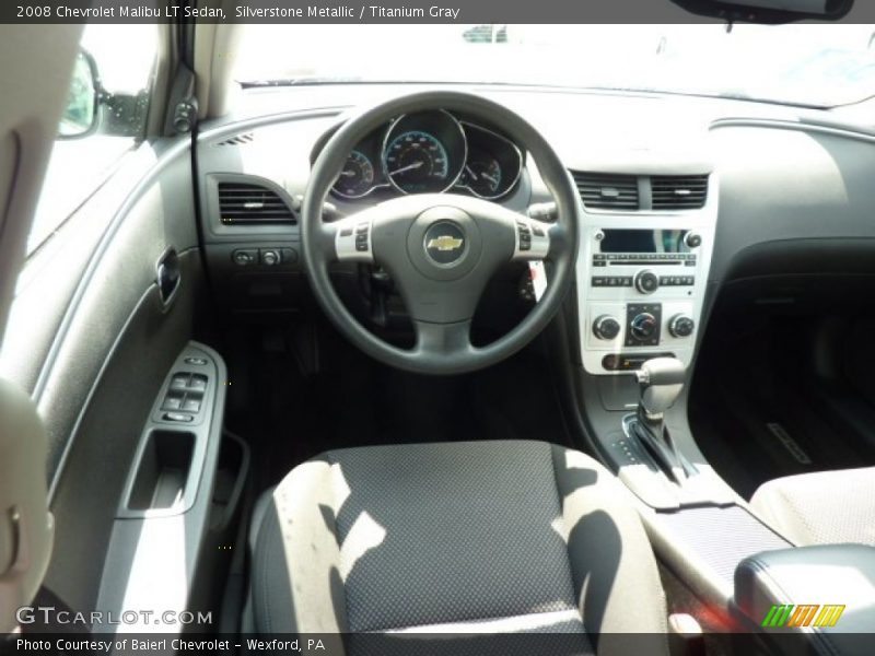 Silverstone Metallic / Titanium Gray 2008 Chevrolet Malibu LT Sedan