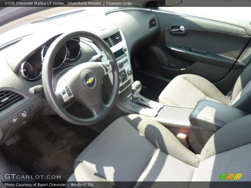Silverstone Metallic / Titanium Gray 2008 Chevrolet Malibu LT Sedan