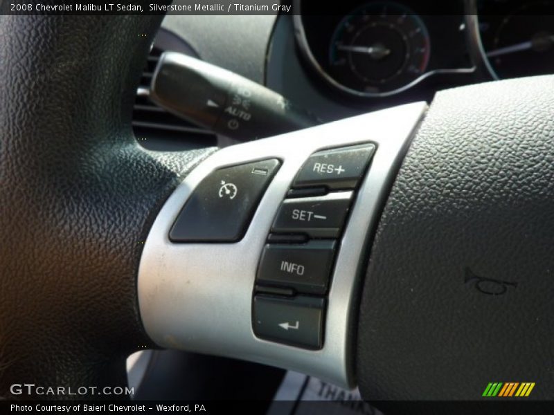 Silverstone Metallic / Titanium Gray 2008 Chevrolet Malibu LT Sedan