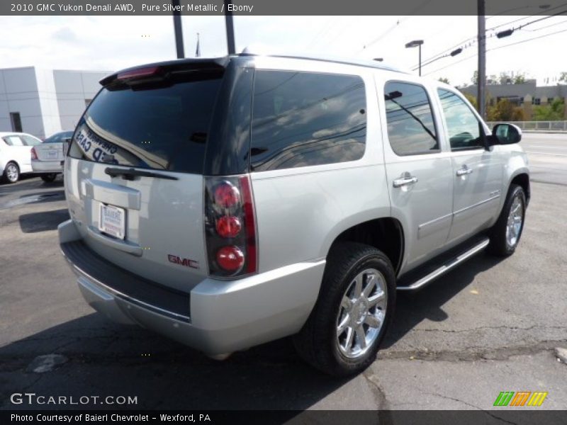 Pure Silver Metallic / Ebony 2010 GMC Yukon Denali AWD