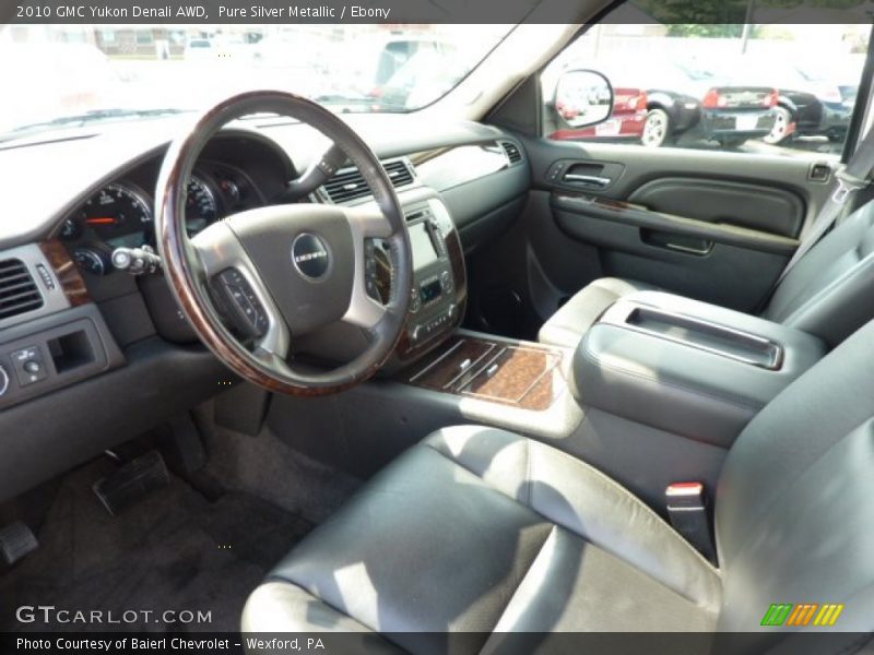 Pure Silver Metallic / Ebony 2010 GMC Yukon Denali AWD