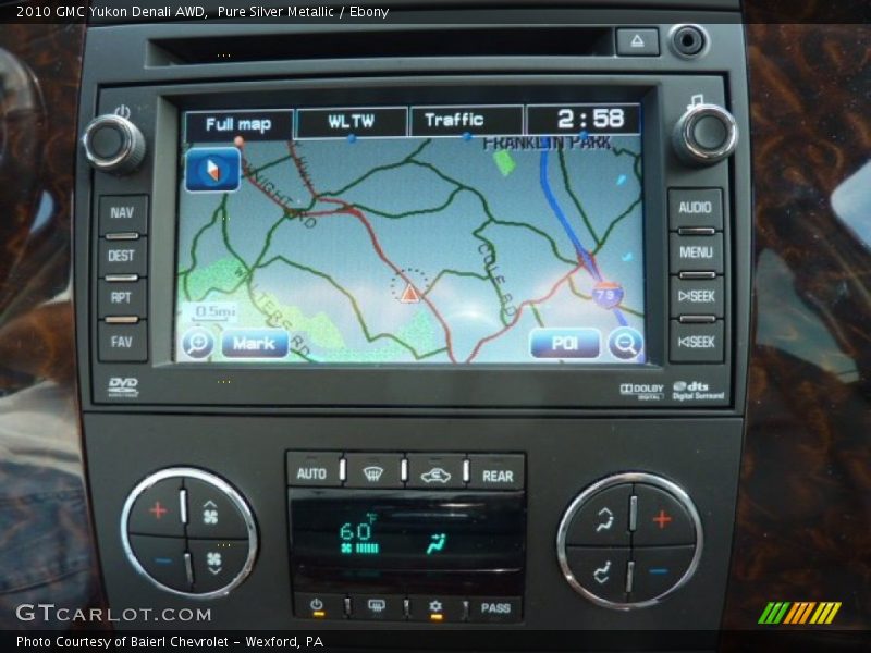 Pure Silver Metallic / Ebony 2010 GMC Yukon Denali AWD