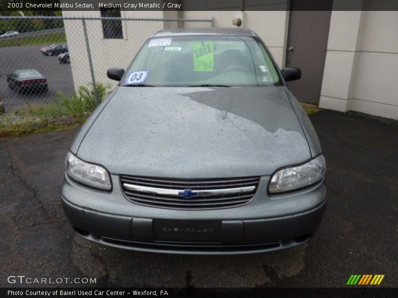 Medium Gray Metallic / Gray 2003 Chevrolet Malibu Sedan