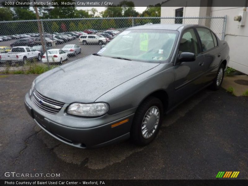 Medium Gray Metallic / Gray 2003 Chevrolet Malibu Sedan