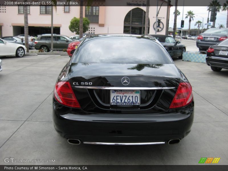Black / Black 2008 Mercedes-Benz CL 550