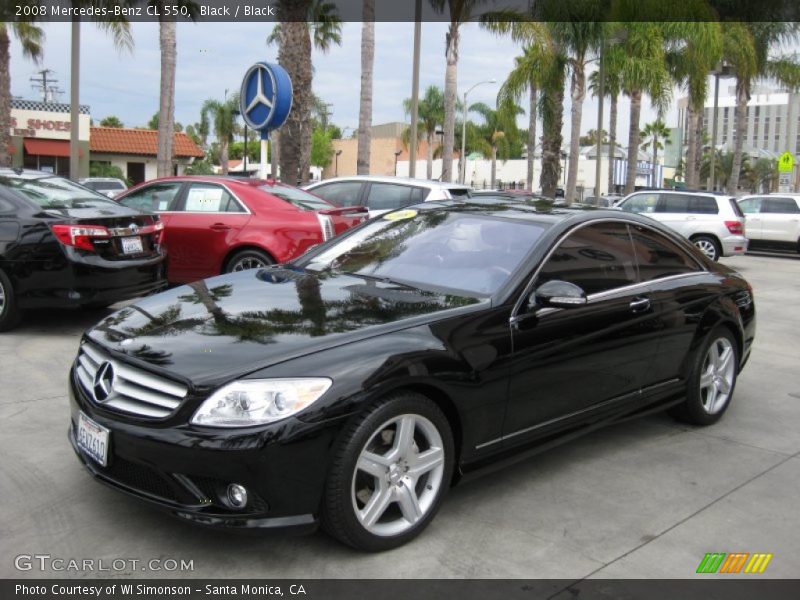 Black / Black 2008 Mercedes-Benz CL 550