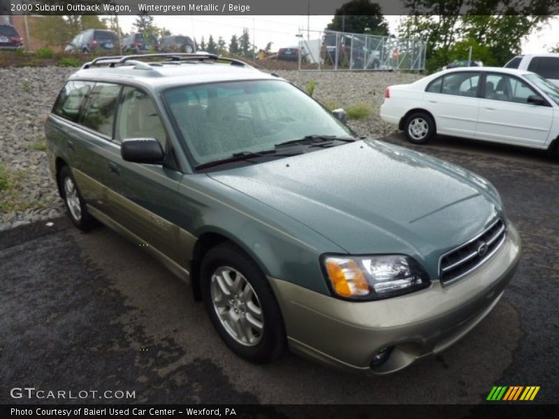 Wintergreen Metallic / Beige 2000 Subaru Outback Wagon