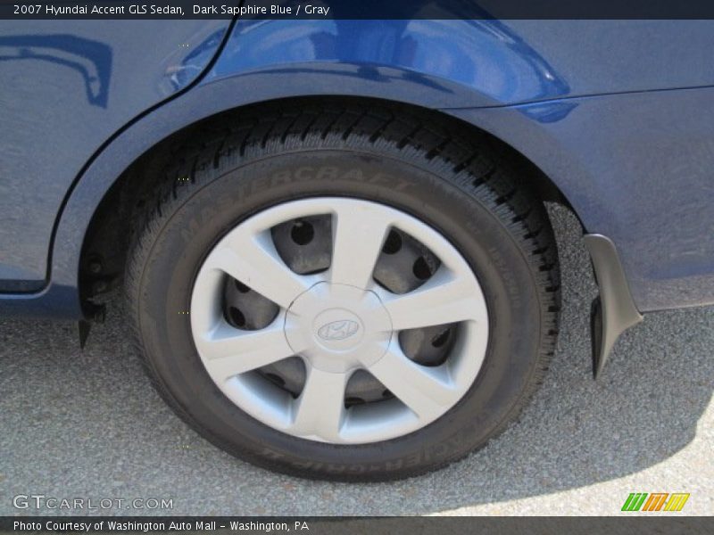 Dark Sapphire Blue / Gray 2007 Hyundai Accent GLS Sedan