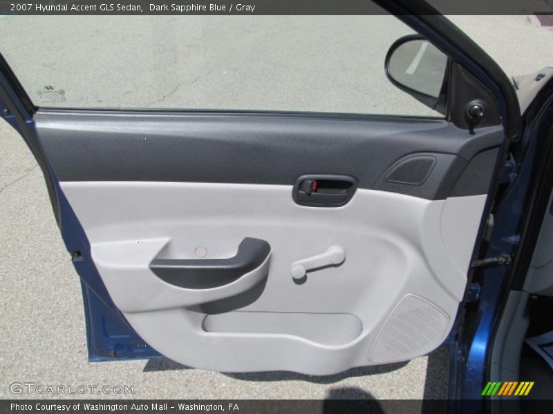 Dark Sapphire Blue / Gray 2007 Hyundai Accent GLS Sedan