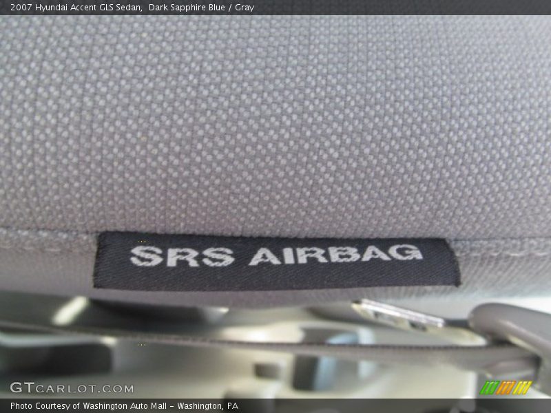 Dark Sapphire Blue / Gray 2007 Hyundai Accent GLS Sedan