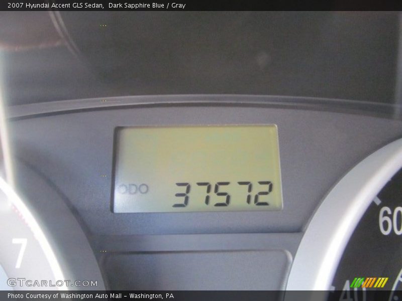 Dark Sapphire Blue / Gray 2007 Hyundai Accent GLS Sedan