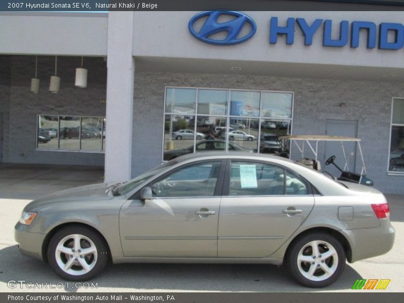 Natural Khaki / Beige 2007 Hyundai Sonata SE V6
