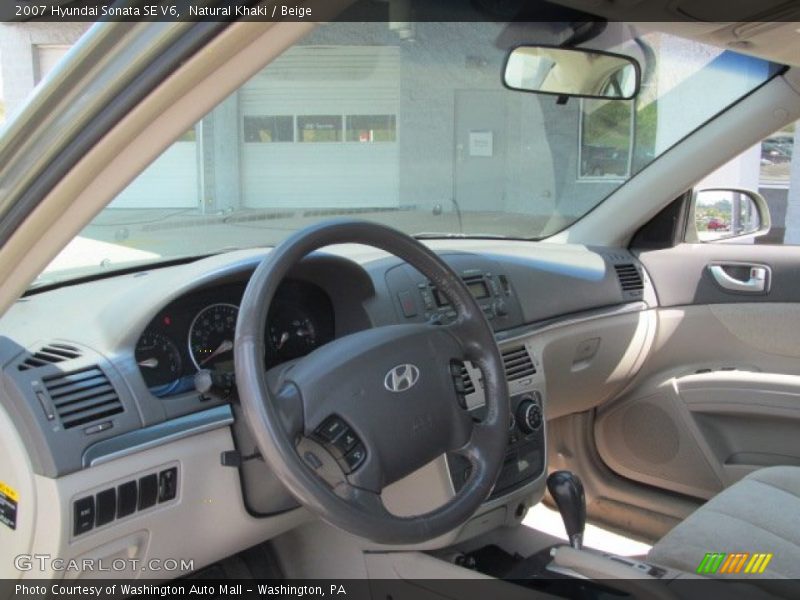 Natural Khaki / Beige 2007 Hyundai Sonata SE V6