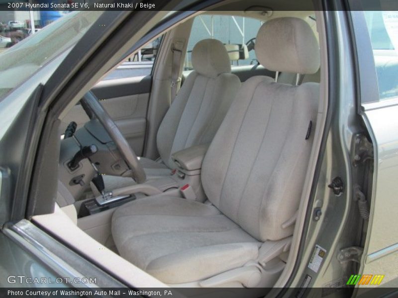 Natural Khaki / Beige 2007 Hyundai Sonata SE V6