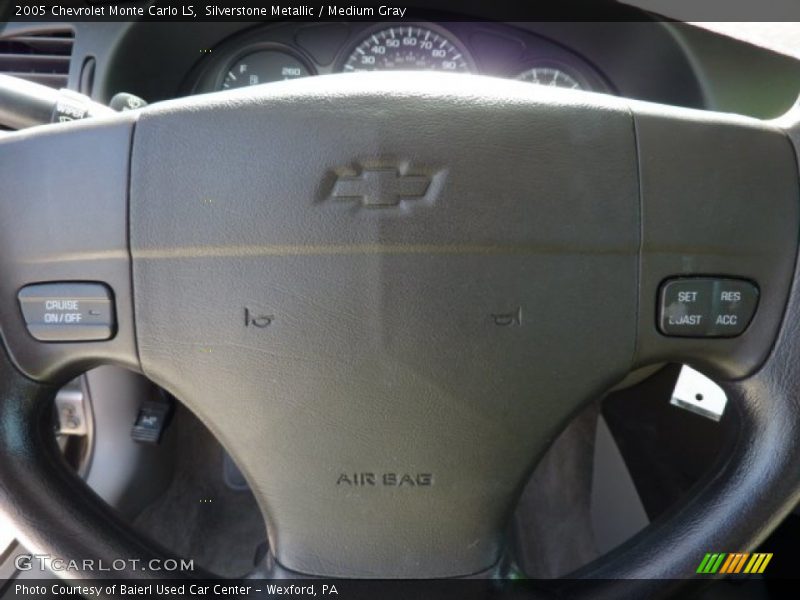 Silverstone Metallic / Medium Gray 2005 Chevrolet Monte Carlo LS