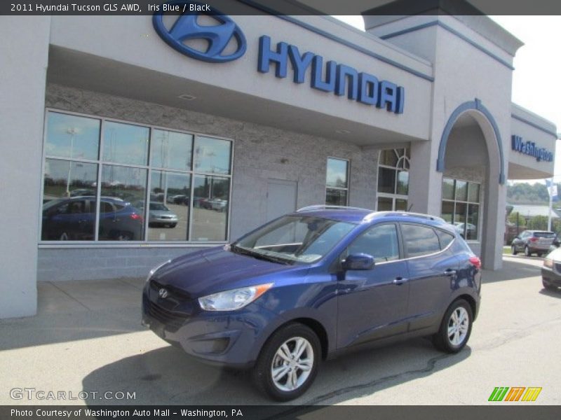 Iris Blue / Black 2011 Hyundai Tucson GLS AWD