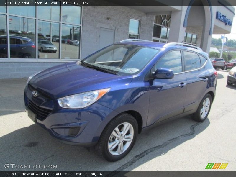 Iris Blue / Black 2011 Hyundai Tucson GLS AWD