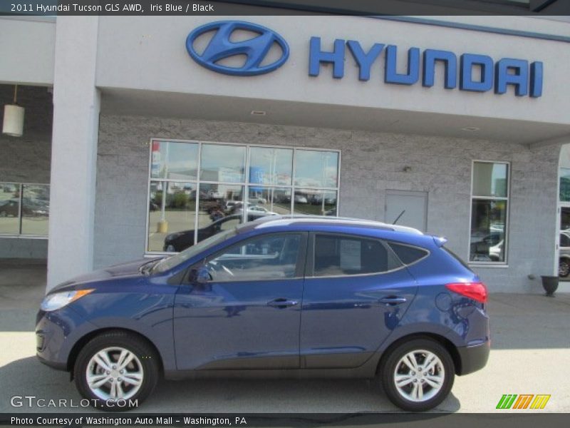 Iris Blue / Black 2011 Hyundai Tucson GLS AWD